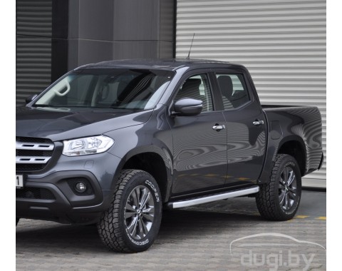 Пороги алюминиевые "Newstar Grey" для X-Class.